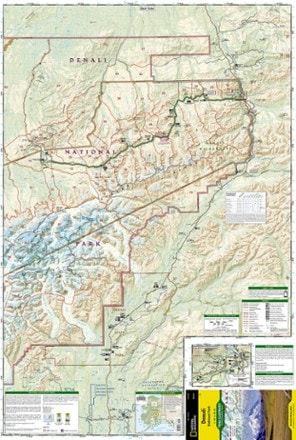 National Geographic Denali National Park and Preserve Trail Map 2