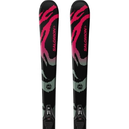 Salomon QST Jr Black S Skis with Bindings - Kids' - 2026/2027 2