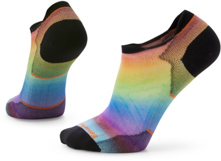 Smartwool Run Zero Cushion Pride Rainbow Print Low Ankle Socks 0
