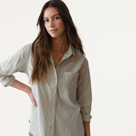 Marine Layer Jane Cali Poplin Relaxed Shirt - Women's 3
