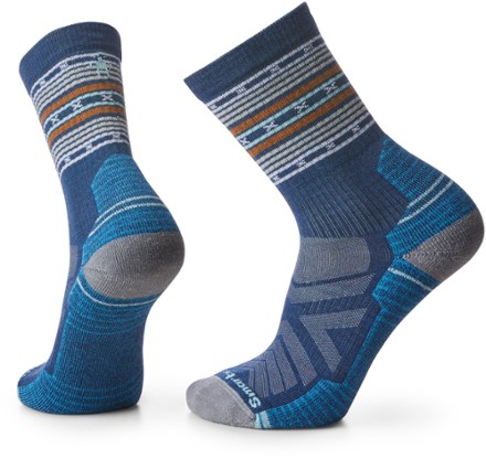 Smartwool Hike Light Cushion Spiked Stripe Crew Socks - Men's | REI Co-op