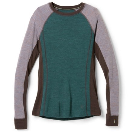 Smartwool Classic Thermal Merino Colorblock Crew Base Layer Top - Women's 0