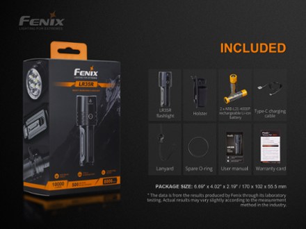 Fenix LR35R Rechargeable Flashlight 4