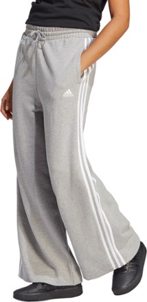 adidas 3 Stripe Wide Leg Pants - Women's 5