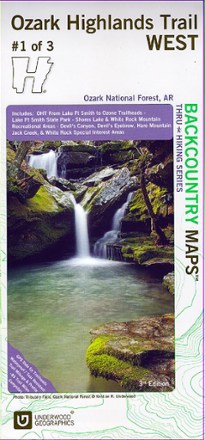Underwood Geographics Ozark Highlands Trail West Map - 3rd Edition 0