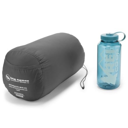 Big Agnes Anthracite 30 Sleeping Bag Stuff sack (32oz bottle not included)