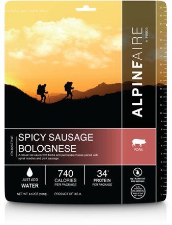 AlpineAire Foods Spicy Pasta Bolognese - 1 Serving 0