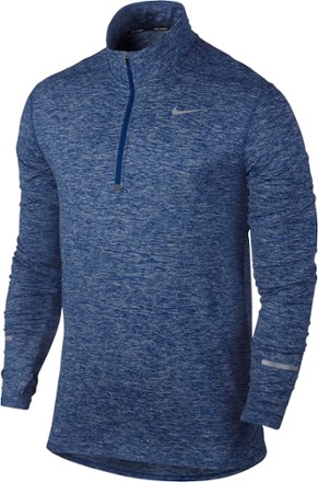 nike blue half zip top