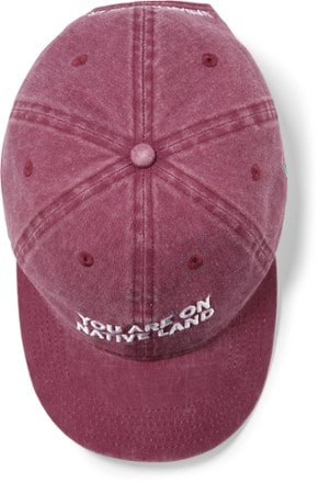 Urban Native Era You Are On Native Land Everyday Cap Overhead (Wine)