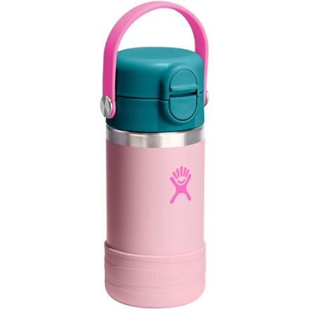 Hydro Flask Kids' Wide-Mouth Vacuum Bootle with Straw Cap and Bottle Boot - 12 fl. oz. 1