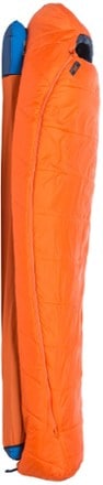Big Agnes Lost Dog 15 Sleeping Bag Side view (Orange/Navy)