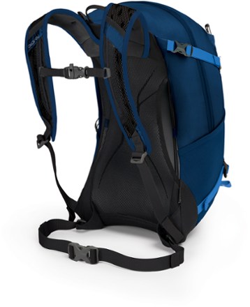 Osprey Hikelite 26 Pack Side view (Blue Bacca)