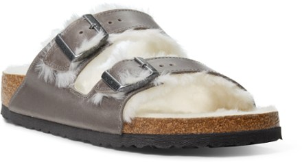 Birkenstock Arizona Shearling Oiled Leather Sandals - Women's 2