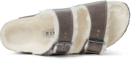 Birkenstock Arizona Shearling Oiled Leather Sandals - Women's 4