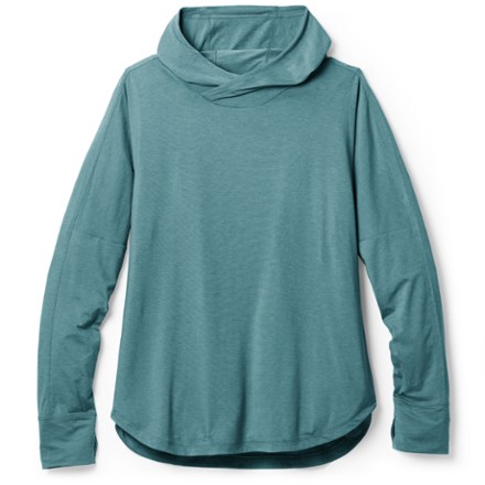 REI Co-op Women's Sahara Shade Hoodie Plus Sizes Blue 2X