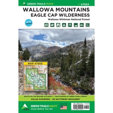 Green Trails Wallowa Mountains and the Eagle Cap Wilderness Map 0