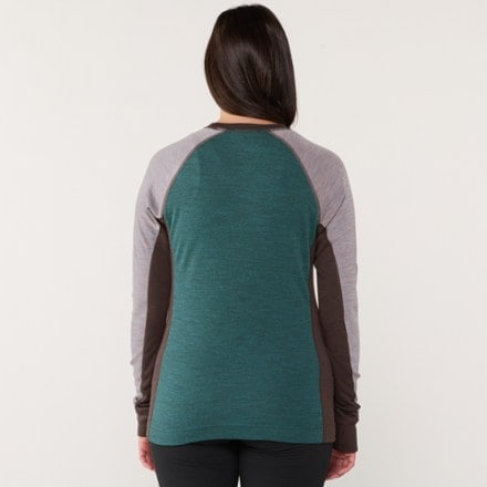 Smartwool Classic Thermal Merino Colorblock Crew Base Layer Top - Women's 2
