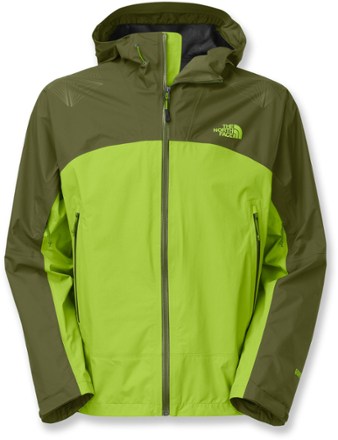 north face gore tex jacket green