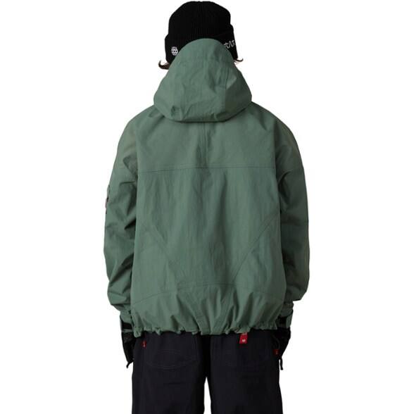 On Body Image of color Faded Green Crinkle