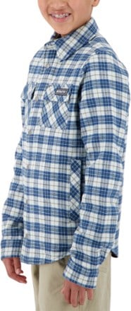 Obermeyer Avery Flannel Insulated Shirt Jacket - Icy Mey Plaid - Boys' 5
