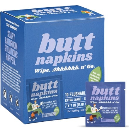 Butt Napkins Flushable Wipes 10 Pack