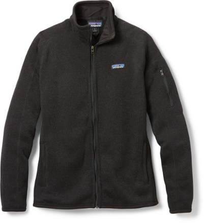 Patagonia women's black fleece hot sale jacket