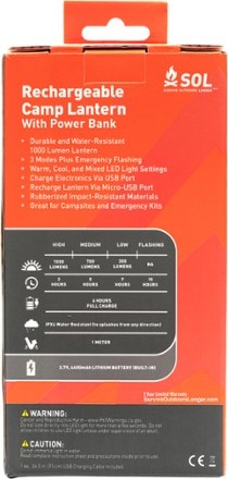 SOL Camp Lantern with Power Bank 4