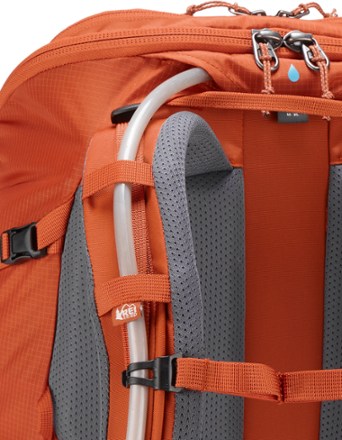 REI Co-op Trail 40 Pack - Women's Hydration port and tube routing (reservoir not included)