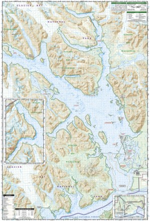 National Geographic Glacier Bay National Park and Preserve Trail Map 2