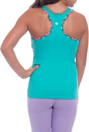 back view (Rainbow Dots)