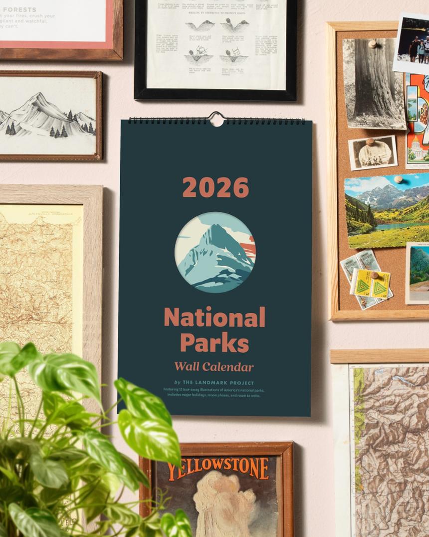 Location Image for 2026 National Parks Calendar
