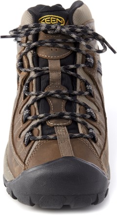 KEEN Targhee II Waterproof Mid Hiking Boots - Men's Front view (Shitake/Brindle)
