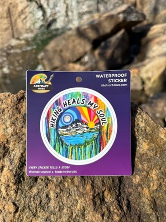 Abstract Hikes Hiking Heals My Soul Sticker 1