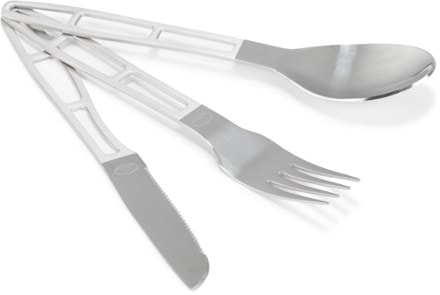 GSI Outdoors Glacier 3-Piece Stainless Cutlery Set 0