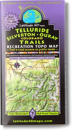 Latitude 40 Maps Telluride Silverton Ouray Map - 7th Edition 0