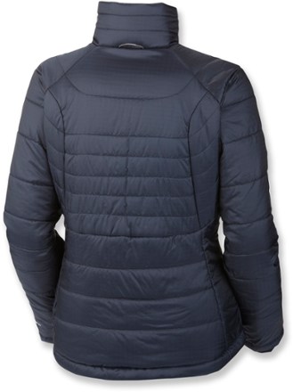 Liner jacket back view (Deep Blush Plaid Print/Ab)