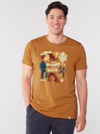 The Landmark Project Just Happy to Be Here T-Shirt 1