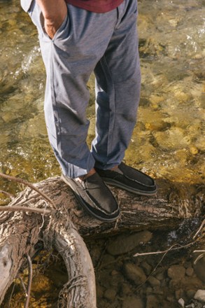 Sanuk Men's Vagabond ST Hemp Slip-Ons - Earth