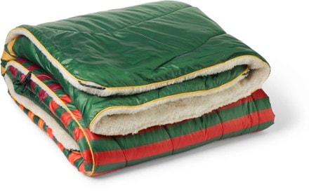 Rumpl Sherpa Fleece Puffy Blanket Folded view