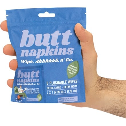 Butt Napkins Flushable Wipes 5 Pack