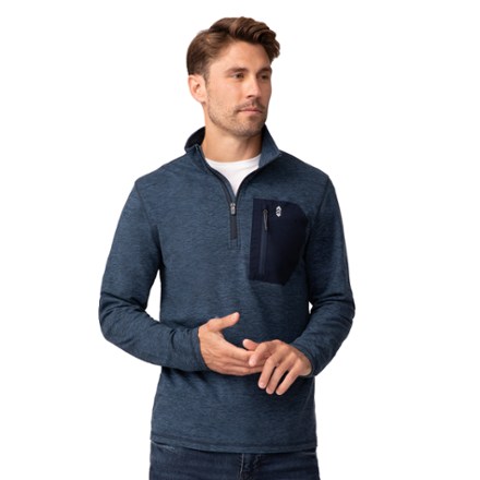 Free Country Sueded Spacedye Quarter-Zip Pullover - Men's
