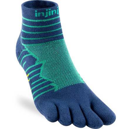 Injinji Spectrum Trail Midweight Mini Crew Femme – Chaussettes Running Festive XS/S, Confort & Amorti Pour Sentier !