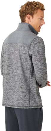 Free Country Sueded Spacedye Half-Zip Colorblock Mock-Neck Shirt - Men's 1