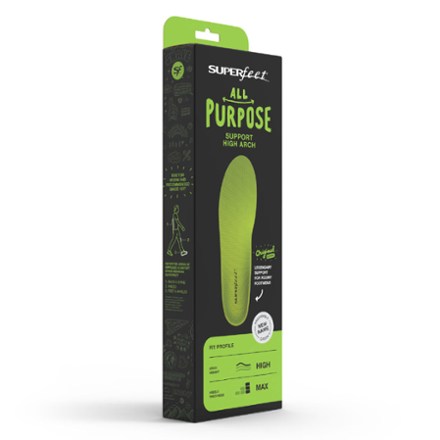 Superfeet All-Purpose Support High Arch (Green) Insoles REI Co-op