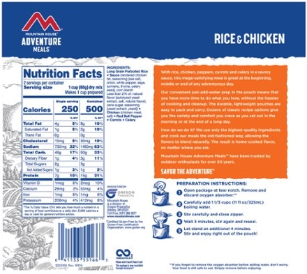 Mountain House Rice & Chicken - 2 Servings 1