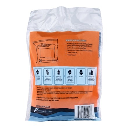 Cleanwaste The Original WAG BAG - GO Anywhere Toilet Kit Waste Bag 1
