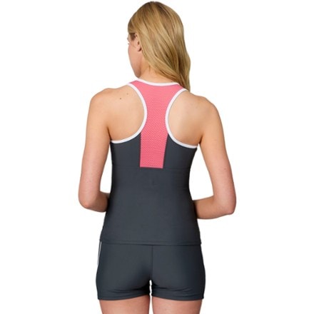 Free Country Mesh Zip-Up Racerback Tankini Swimsuit Top - Women's 1