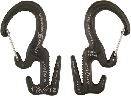 Nite Ize Figure 9 Carabiner Rope Tightener with 3.5mm Cord Package of