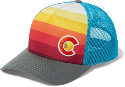 YoColorado Sunset Fader Trucker Hat