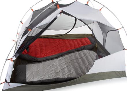 with sleeping bags (Sage/Earth)